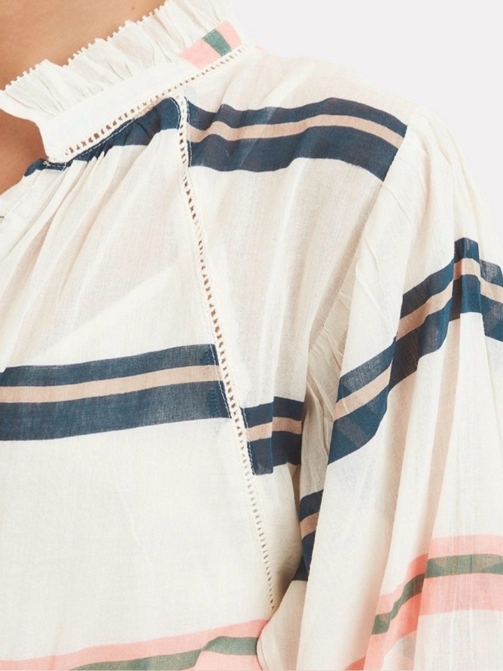 Apiece Apart Striped Maxi Dress Size 0 Multicolor Vacation Coastal Beachy Chic - Picture 3 of 10